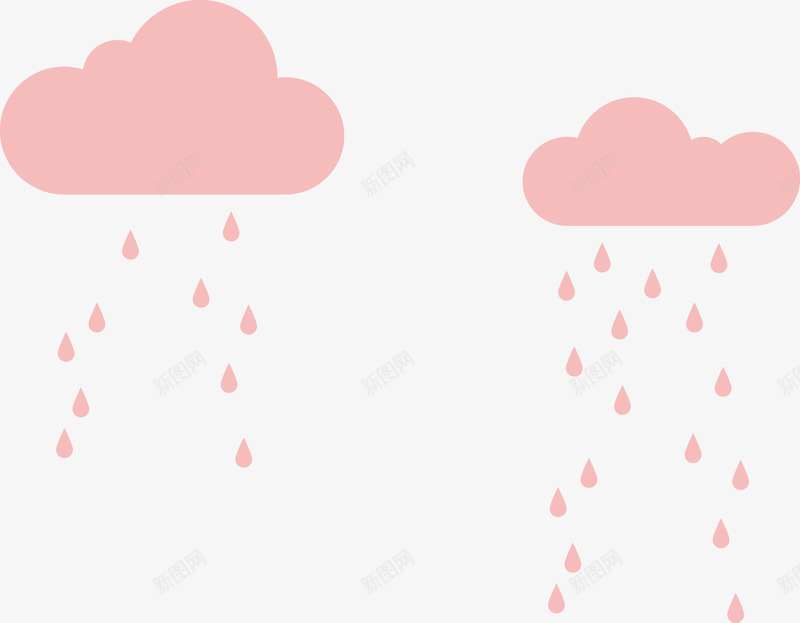扁平卡通粉红色的云朵下雨png免抠素材_新图网 https://ixintu.com 下雨 云 云朵 卡通 扁平 粉红色的云 粉色的云 阴雨天气