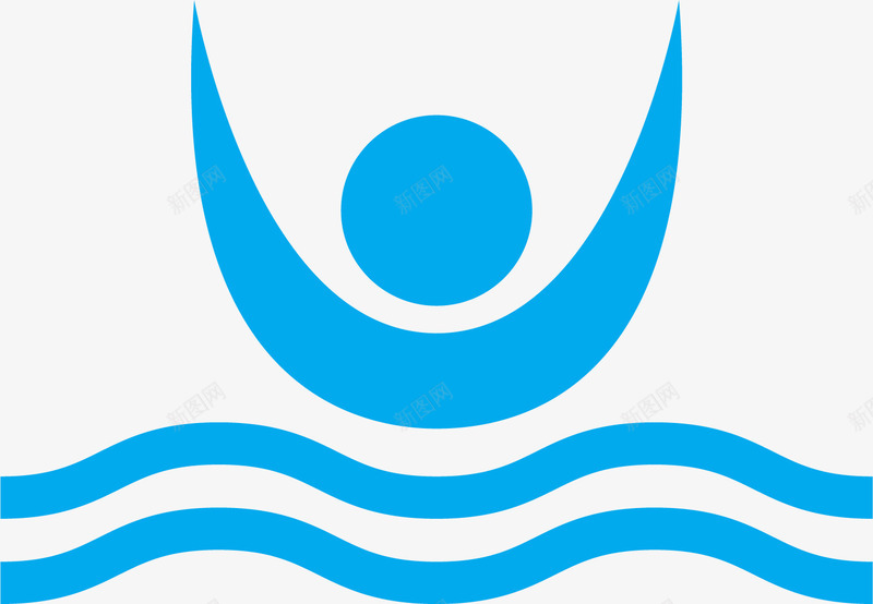仰泳LOGO图标png_新图网 https://ixintu.com 仰泳LOGO 体育运动 游泳 游泳标志 游泳符号 运动