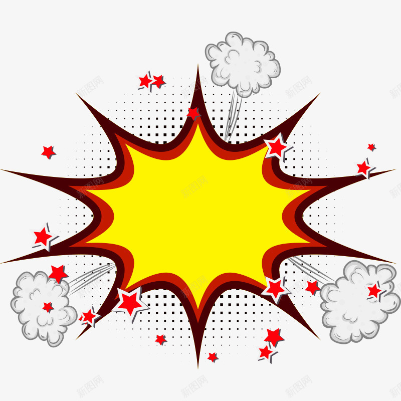 爆炸png免抠素材_新图网 https://ixintu.com 星星 爆炸 爆炸效果 白云