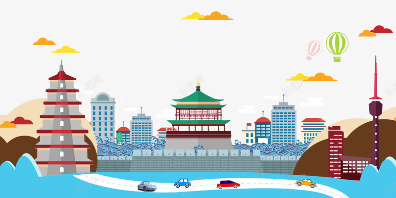 卡通旅游建筑装饰图案png免抠素材_新图网 https://ixintu.com 卡通 卡通图案 卡通城市 卡通旅游 卡通素材 旅游 著名建筑
