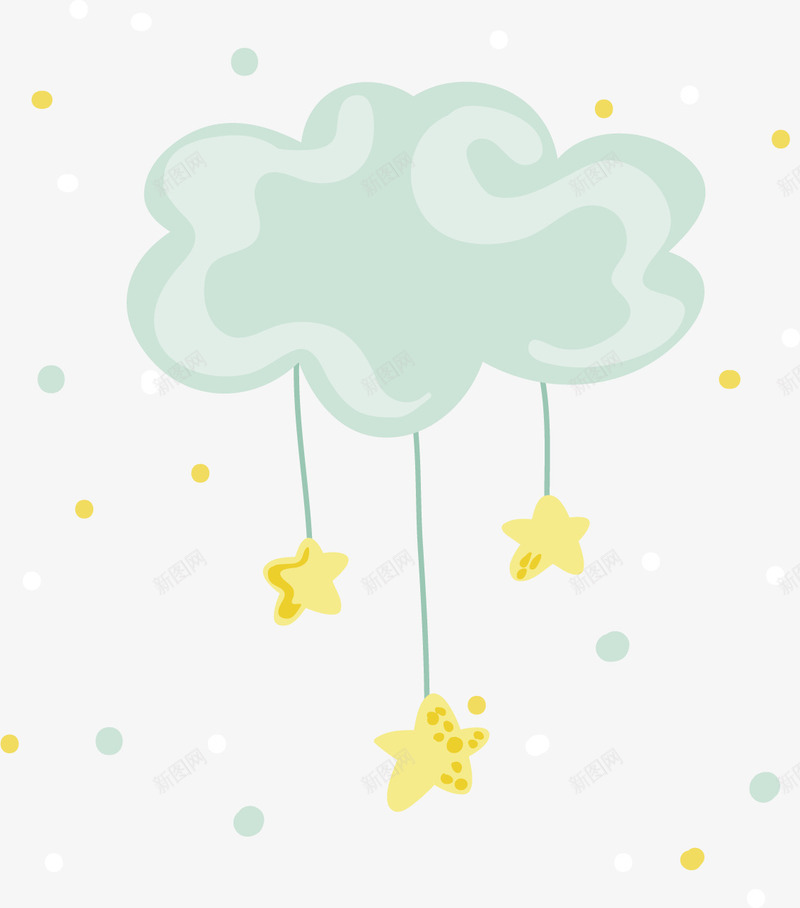 星星云朵底纹卡通手绘png免抠素材_新图网 https://ixintu.com 云朵 底纹 底纹素材 星星 星星底纹 矢量底纹