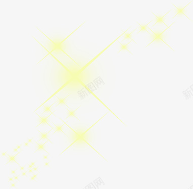 黄色星光花纹活动png免抠素材_新图网 https://ixintu.com 星光 活动 花纹 黄色