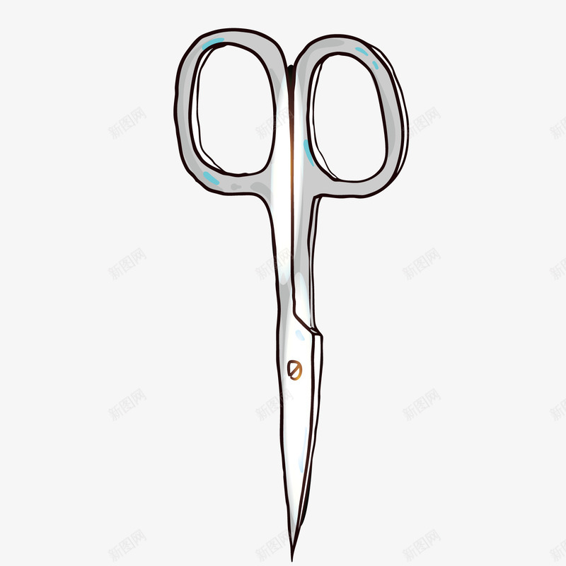 卡通美甲插画小剪刀png免抠素材_新图网 https://ixintu.com 卡通 手绘 手部护理 指甲油 插画 矢量ai 美容 美甲