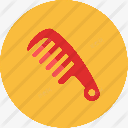 梳图标png_新图网 https://ixintu.com 剪刀 头发 工具和器具 杂 梳子 理发 美容