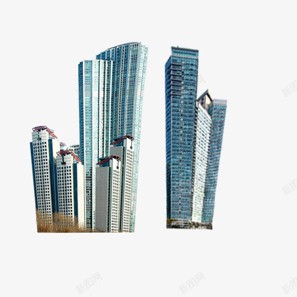 两栋楼的元素psd免抠素材_新图网 https://ixintu.com 两栋房子 两栋楼 房产 简洁 经济