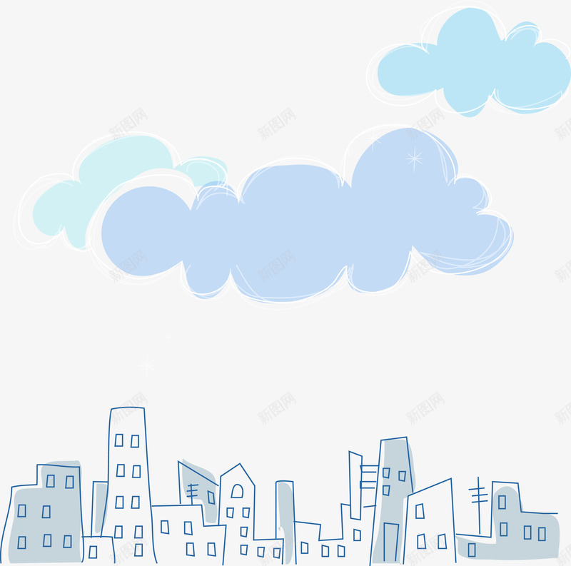 简笔城市云朵背景png免抠素材_新图网 https://ixintu.com 矢量简笔城市云朵背景 简笔城市云朵矢量图 简笔城市云朵背景 简笔城市云朵背景矢量图