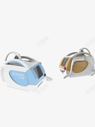 蓝色黄色医疗美容仪器png免抠素材_新图网 https://ixintu.com 仪器 美容 装饰