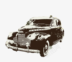 老爷车png免抠素材_新图网 https://ixintu.com 复古 欧美 车