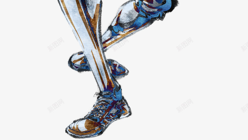 水墨蓝色击剑运动人物png免抠素材_新图网 https://ixintu.com 人物 击剑 水墨 蓝色 运动