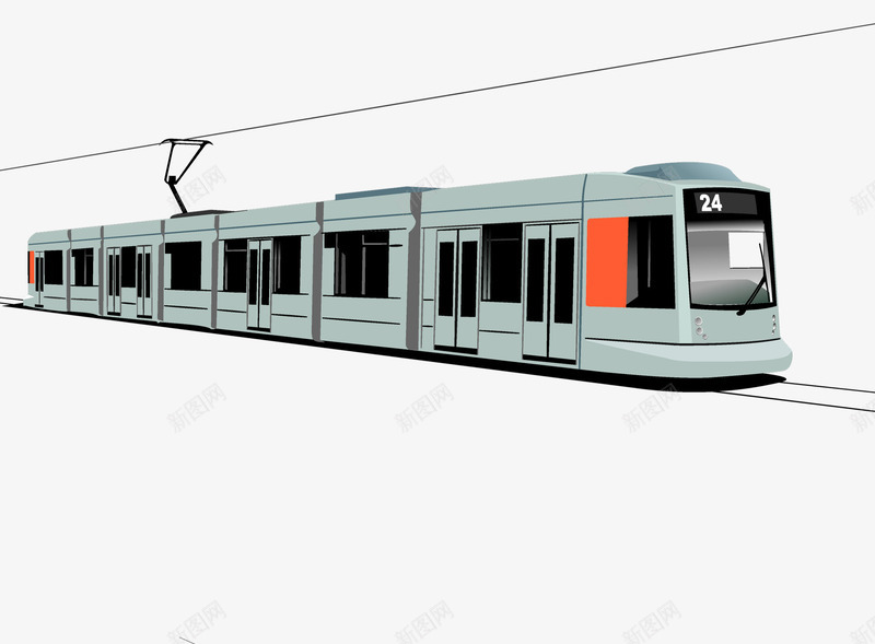 城市轨道电车png免抠素材_新图网 https://ixintu.com 公交车 公共交通 公共汽车 公共电车 城市有轨电车 城市轨道交通 城轨 电车