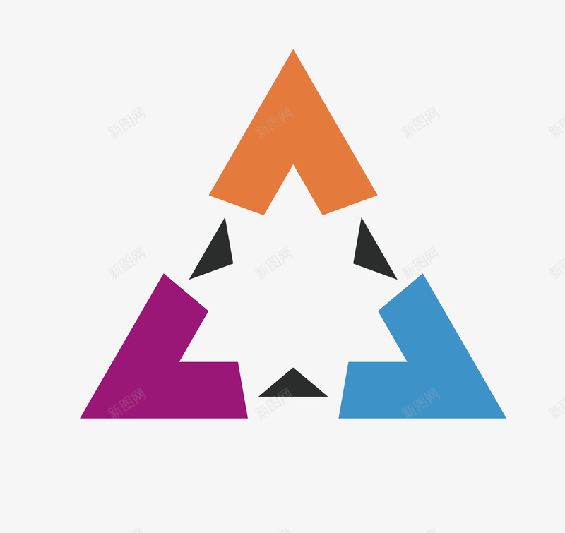 简洁标识矢量图图标eps_新图网 https://ixintu.com 卡通标识 商务标志 标识 炫彩标识 矢量标志 矢量标识 科技标志图形 科技标识 简洁三角标识 矢量图