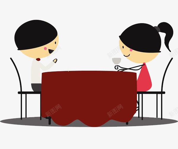 坐着吃饭的恋人png免抠素材_新图网 https://ixintu.com 午餐 吃饭 女子 就餐 座着 恋人 情侣 用膳 用饭 美女吃饭 美食 餐桌 餐饭