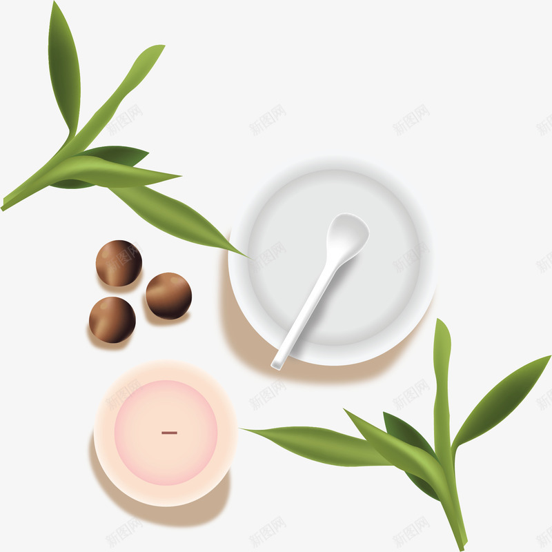 美容养生香薰蜡烛矢量图ai免抠素材_新图网 https://ixintu.com 矢量png 绿色树叶 美容养生 美容海报 蜡烛 香薰蜡烛 矢量图