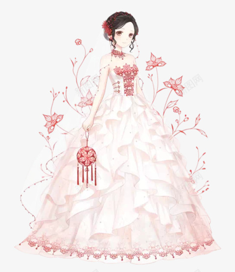 美女png免抠素材_新图网 https://ixintu.com 卡通 婚纱模特 漂亮
