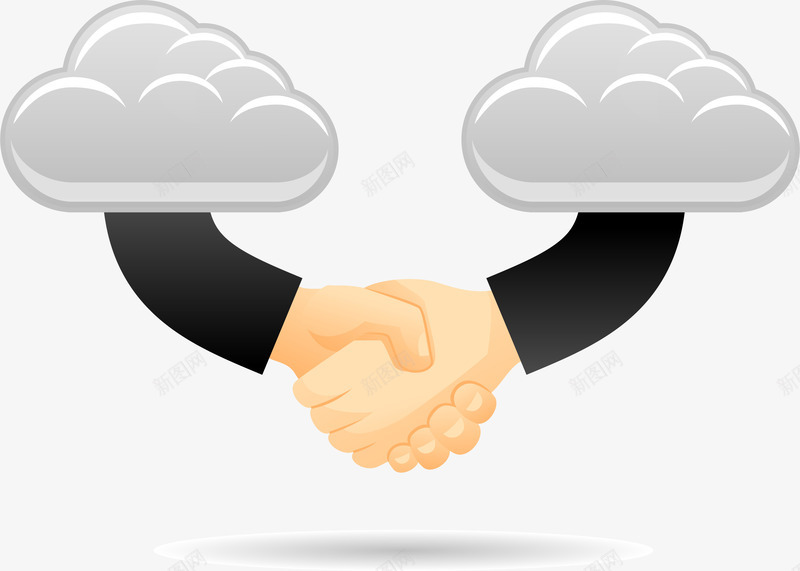 网络朋友矢量图eps免抠素材_新图网 https://ixintu.com 握手 握手素材 白色质感云朵 矢量云分享 矢量云朵 矢量卡通素材 矢量朋友 矢量素材 网友 网络云 网络朋友 质感云朵 矢量图