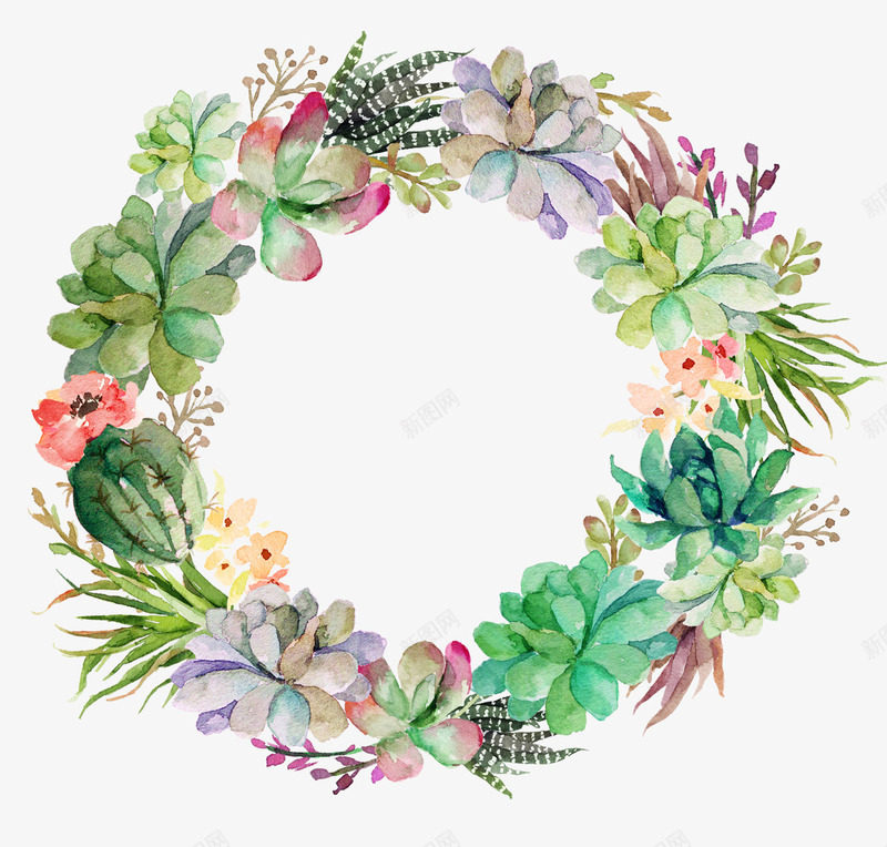 精美花环png免抠素材_新图网 https://ixintu.com 唯美花环 水彩绘花环和花朵 精美花环 花卉花环 花环装饰