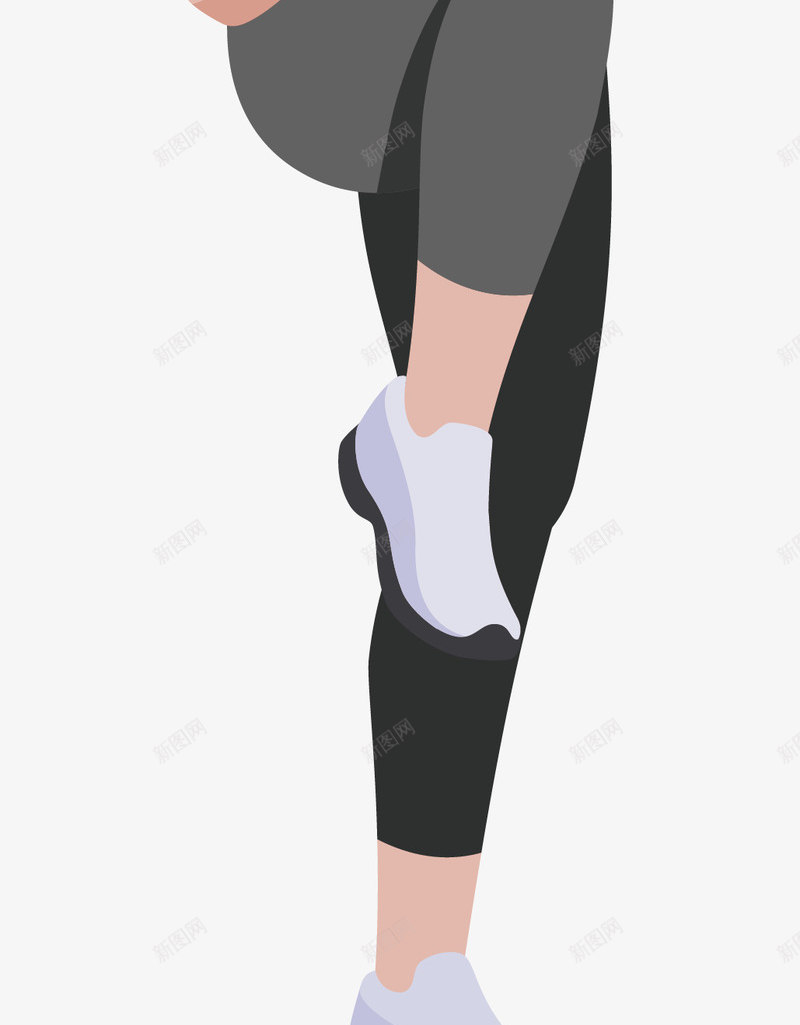 美女教练跑步前热身运动png免抠素材_新图网 https://ixintu.com 体力 健康 健身 跑步 运动