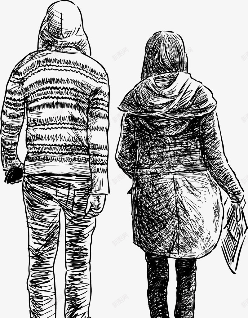 黑色奔跑的背影男女png免抠素材_新图网 https://ixintu.com 健康 奔跑的背影 男女 美女 貌似 运动 黑色