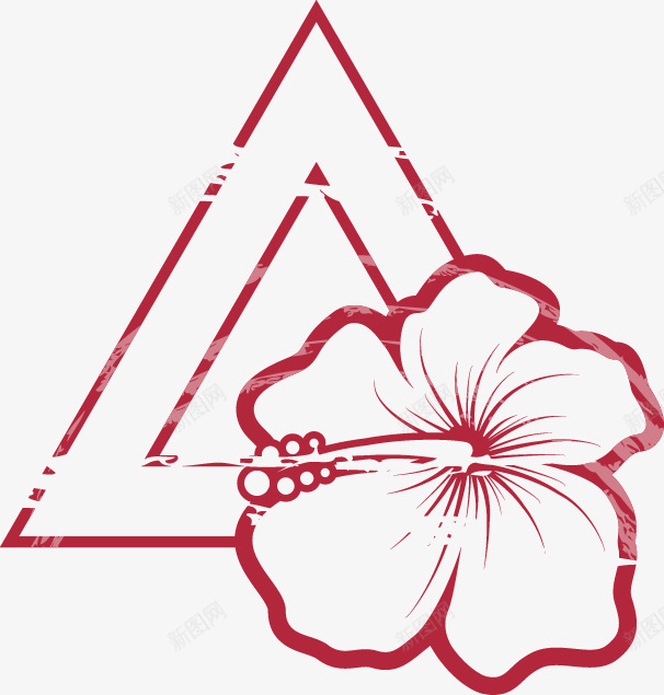 夏季促销戳章矢量图ai免抠素材_新图网 https://ixintu.com 三角 促销 夏季 戳 章 花 矢量图