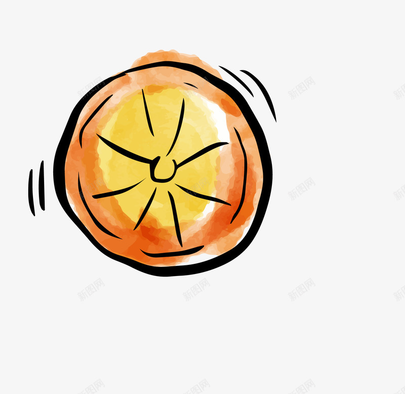橙子png免抠素材_新图网 https://ixintu.com 卡通食物 扁平化食物 橙子 矢量食物 简洁食物 食物 食物png