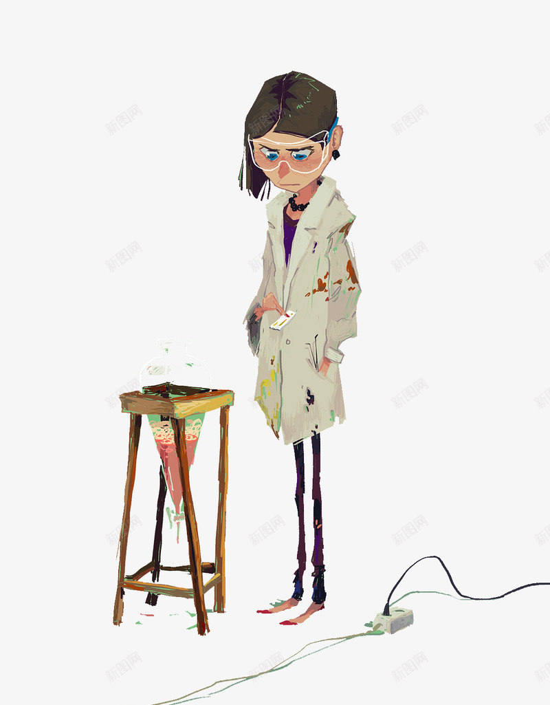 沮丧的女孩png免抠素材_新图网 https://ixintu.com 儿童插画 卡通 卡通元素 叹气沮丧 女孩 故事插画 欧美人物 沮丧