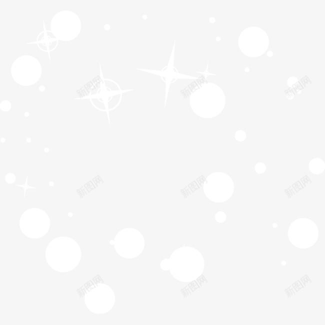 炫光png免抠素材_新图网 https://ixintu.com 圆点 星星 炫光 白色