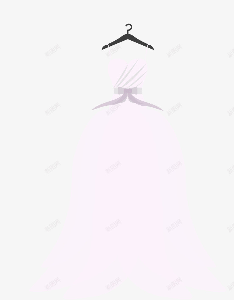 卡通婚纱衣服png免抠素材_新图网 https://ixintu.com 卡通婚纱衣服 扁平化婚纱衣服 矢量衣服 简洁婚纱衣服 衣服 衣服png
