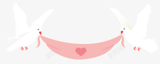 拉彩带的鸽子矢量图ai免抠素材_新图网 https://ixintu.com 丝带 云朵 婚礼 爱心 白鸽 邀请卡 鸽子 矢量图