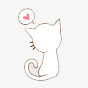 小猫背影png免抠素材_新图网 https://ixintu.com 动物 白色 简洁可爱
