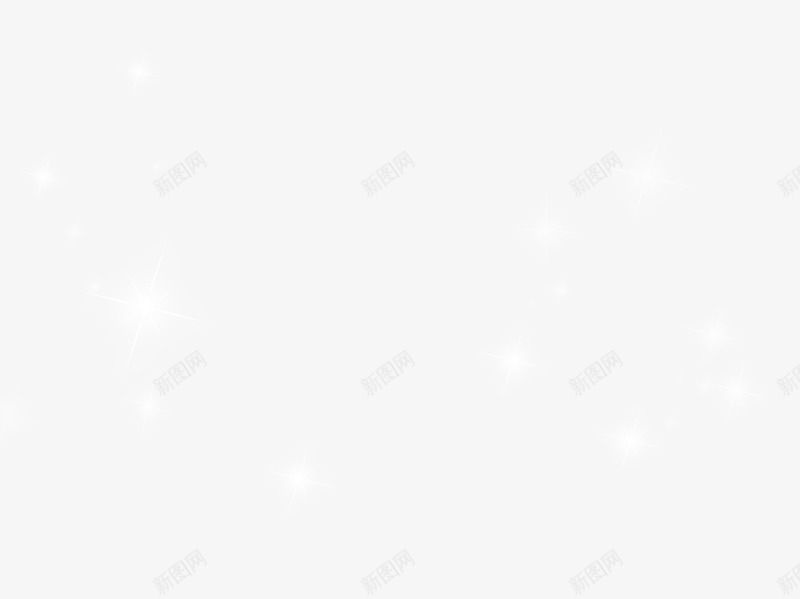 白色星光效果元素png免抠素材_新图网 https://ixintu.com 免抠PNG 效果元素 星光 白色