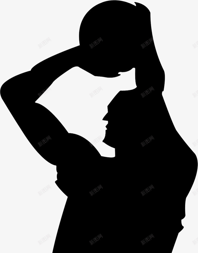 篮球运动人物剪影投球奥运会png免抠素材_新图网 https://ixintu.com 人物 剪影 奥运会 投球 篮球 运动