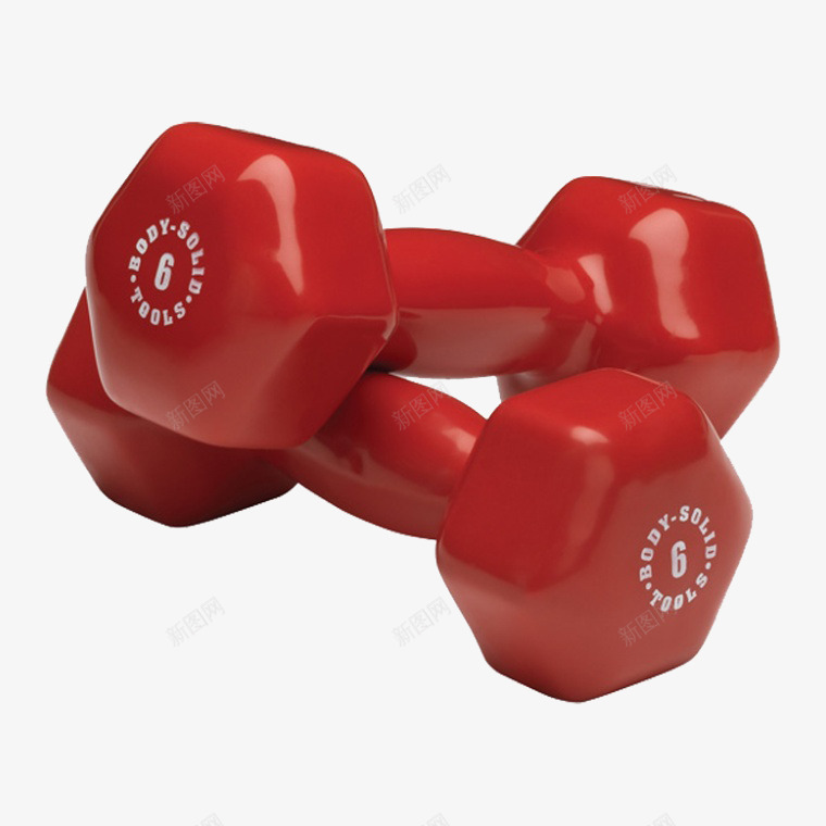红色的哑铃健身器材png免抠素材_新图网 https://ixintu.com 健身 哑铃 红色 运动