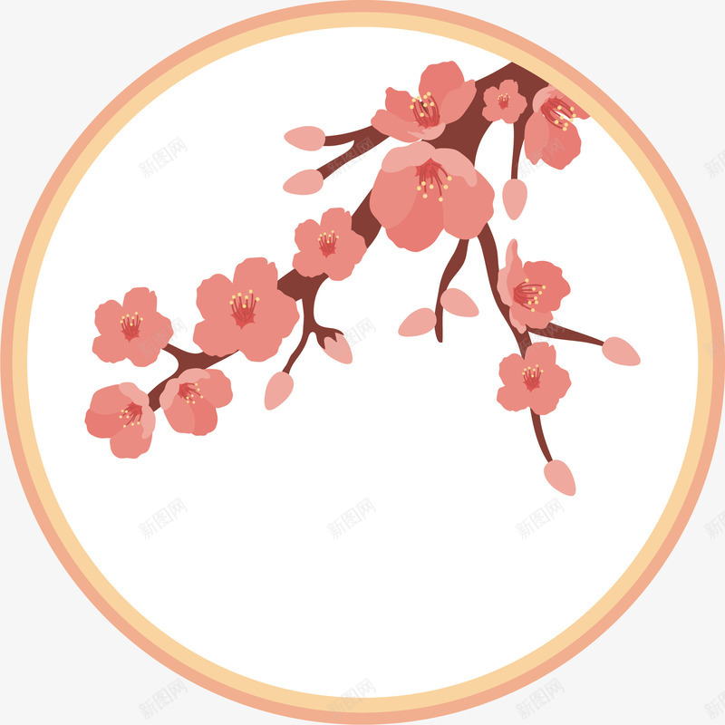 卡通标签矢量图ai免抠素材_新图网 https://ixintu.com 促销标签 标签素材 樱花标签 矢量标签 矢量图