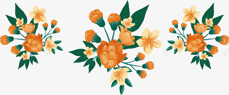 花束png免抠素材_新图网 https://ixintu.com 橄榄枝 空间装饰 花环 装饰图案 边框纹理
