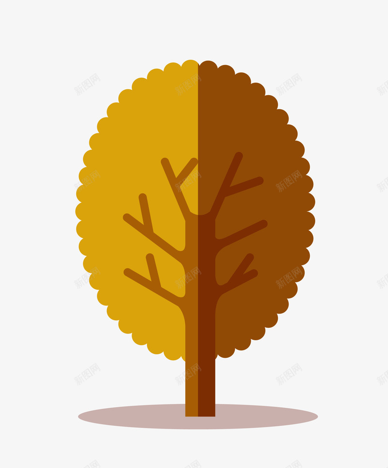 树木png免抠素材_新图网 https://ixintu.com 卡通树木 扁平化树木 树png 树木 矢量树木 简洁树木