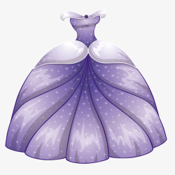 欧美质感紫色质感欧美女士裙子矢量图高清图片