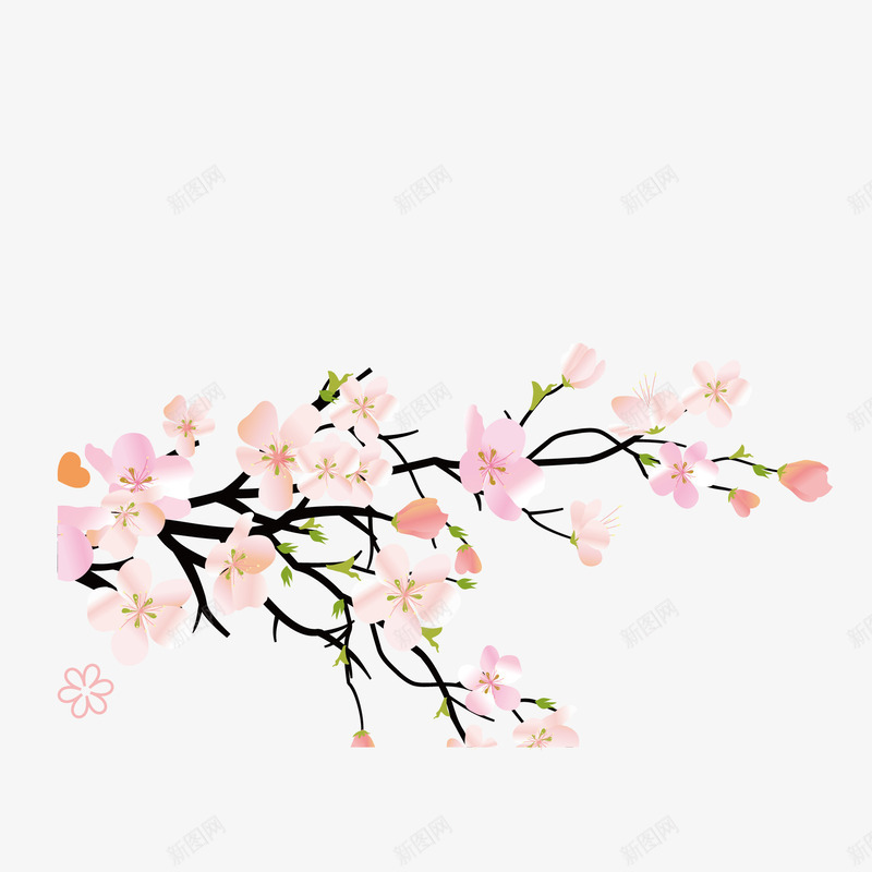 粉红日本樱花png免抠素材_新图网 https://ixintu.com 日本 樱花 浪漫 粉红