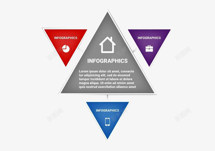 三角形发射状png免抠素材_新图网 https://ixintu.com 三角形 分类 包括 发射状分解