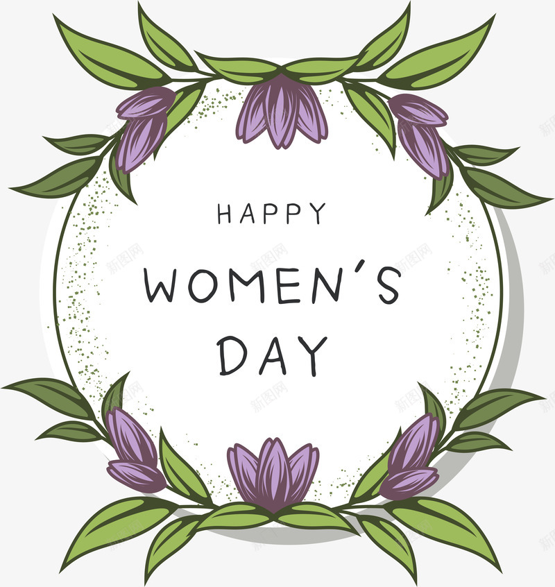 女神节优雅花卉边框png免抠素材_新图网 https://ixintu.com 三八女神节 优雅 标签 母亲节 矢量图案 精致 花卉边框
