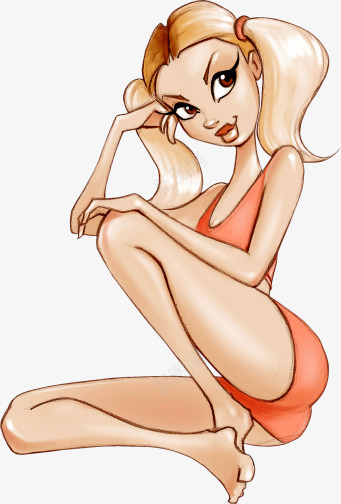 人物剪影女孩剪影图标png_新图网 https://ixintu.com 人物矢量图 女孩图标 手绘 欧美美女卡通 素描