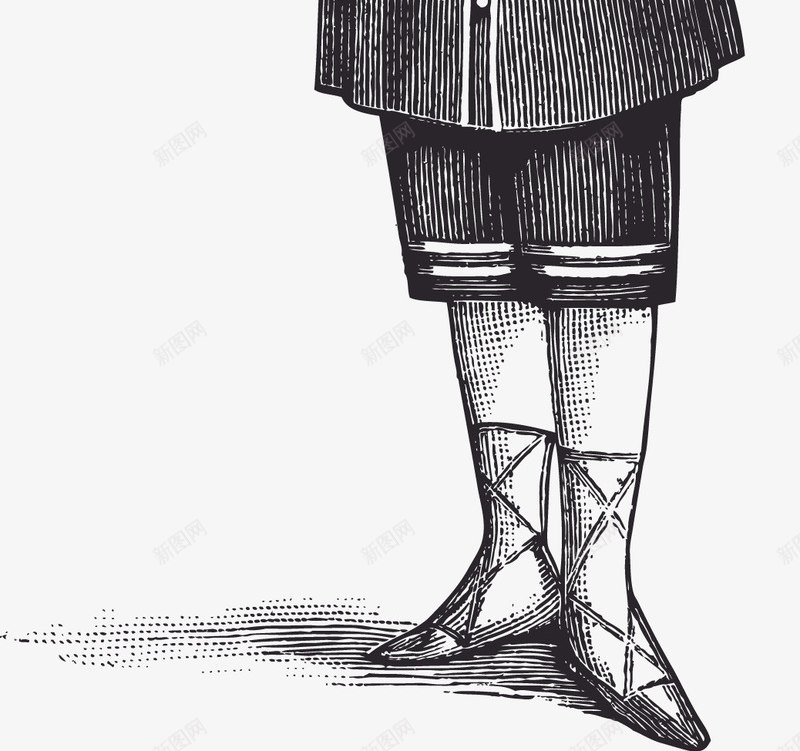 手绘欧美中世纪男性仆人矢量图ai免抠素材_新图网 https://ixintu.com 中世纪 手绘 欧美 男仆人 矢量图