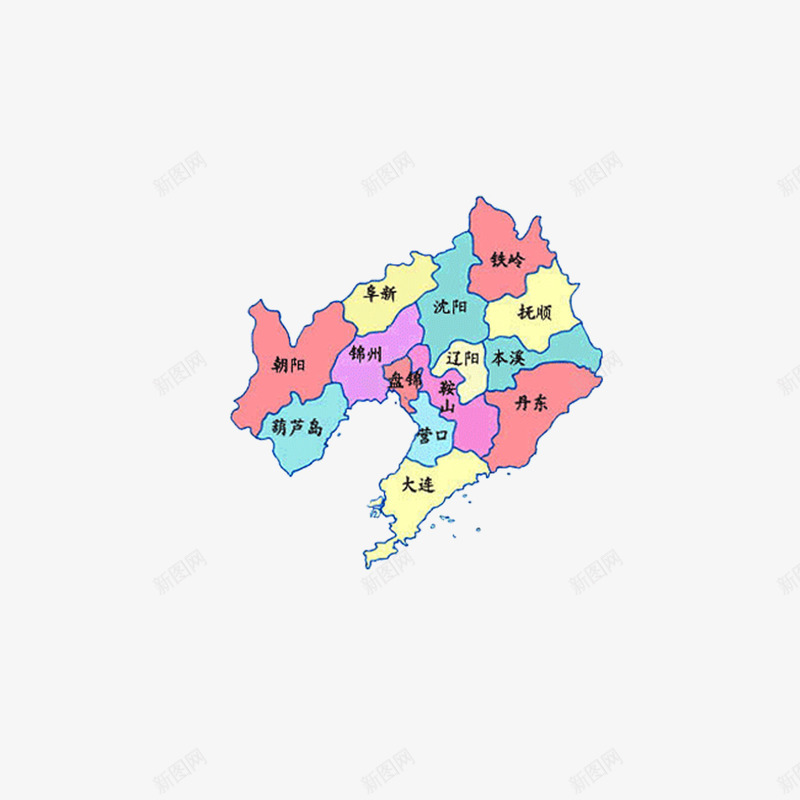 辽宁省城市地图png免抠素材_新图网 https://ixintu.com 地图 城市地图 辽宁省 辽宁省地图