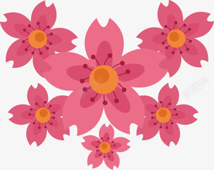 花朵png免抠素材_新图网 https://ixintu.com 标签 樱花 花朵 装饰