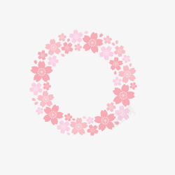 粉色樱花花瓣素材