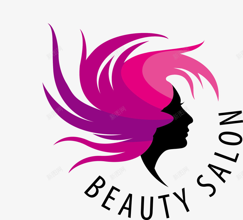 美女美容logo矢量图图标ai_新图网 https://ixintu.com logo设计 卡通 整形美容logo 美容LOGO 美容logo 美容logo设计 美容标志 长发 矢量图