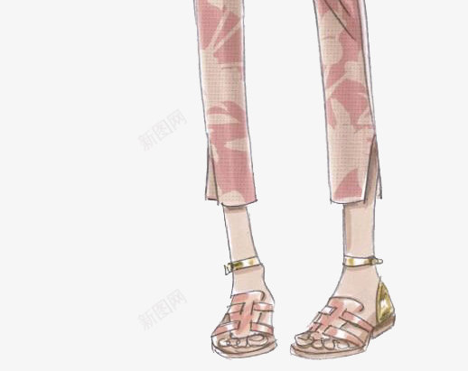 女装png免抠素材_新图网 https://ixintu.com 创意 卡通 手绘 欧美模特 欧美风