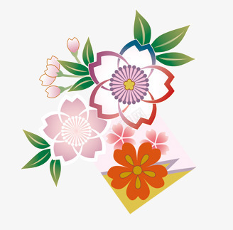 卡通手绘口袋两支樱花叶子组图png免抠素材_新图网 https://ixintu.com 卡通 口袋 叶子 手绘 樱花 组图