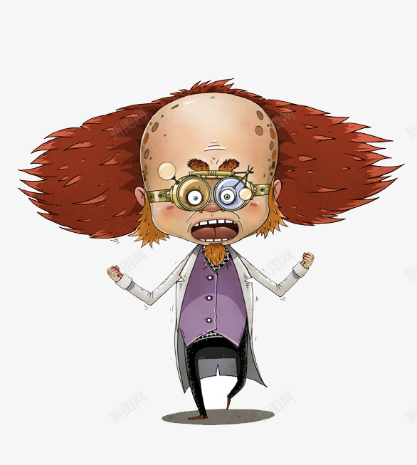 创意小人物博士插画png免抠素材_新图网 https://ixintu.com 创意人物插画 创意博士插画 欧美风人物插画