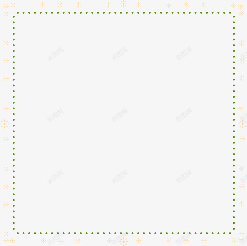 黄色圆点框架png免抠素材_新图网 https://ixintu.com 免抠PNG 图案 圆圈 框架 边框纹理 黄色