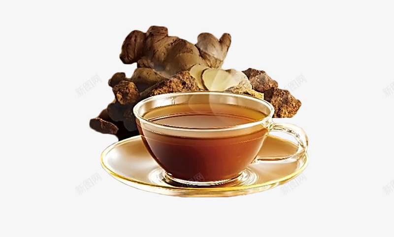 黑糖姜茶健康饮品png免抠素材_新图网 https://ixintu.com 健康饮品 美容养颜 调节月经 黑糖姜茶